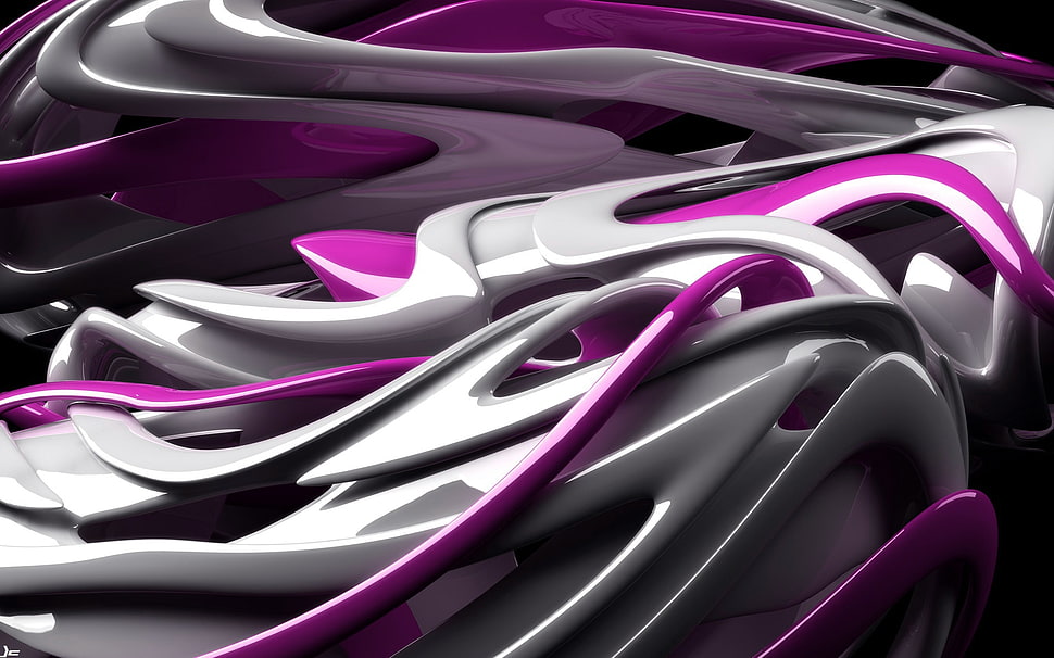gray and purple ornament HD wallpaper