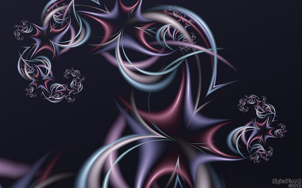 black and multicolored 3d graphics wallpaper HD wallpaper