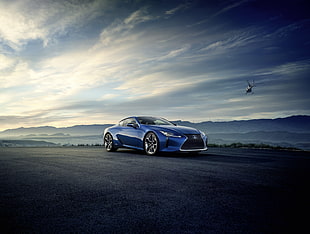 blue Lexus RX F HD wallpaper