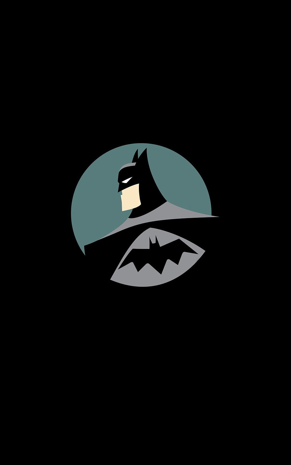 Batman illustration, Batman, DC Comics, superhero, minimalism HD wallpaper