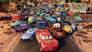 Disney Pixars Cars 2 poster, car, Cars (movie)