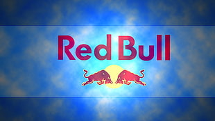 Red Bull illustration HD wallpaper