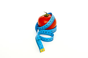 tomato wrap with blue measuring tape HD wallpaper