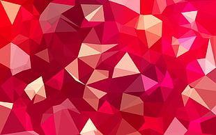 red, pink, and white abstract digital wallpaper