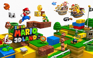 Super Mario 3D Land game application, Super Mario, Mario Bros., video games