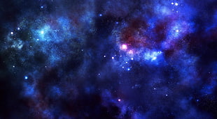 Galaxy illustration HD wallpaper