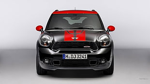 black and red MINI Cooper hatchback, Mini Paceman, John Cooper Works, hatchbacks, Mini Cooper