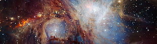 photo of galaxy and stars, nebula, Orion, space, space art
