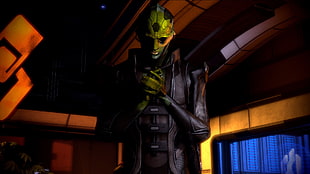 alien character photo, Mass Effect 2, Citadel (Mass Effect), Thane Krios
