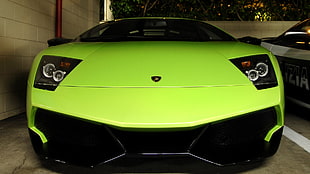 green and black plastic case, Lamborghini Murcielago, car HD wallpaper