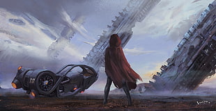 game application digital poster, science fiction, artwork
