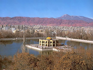 white and brown concrete house, Iran HD wallpaper
