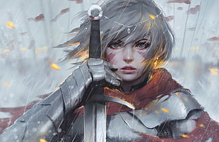 female warrior character digital artwork, fantasy art, warrior, princess