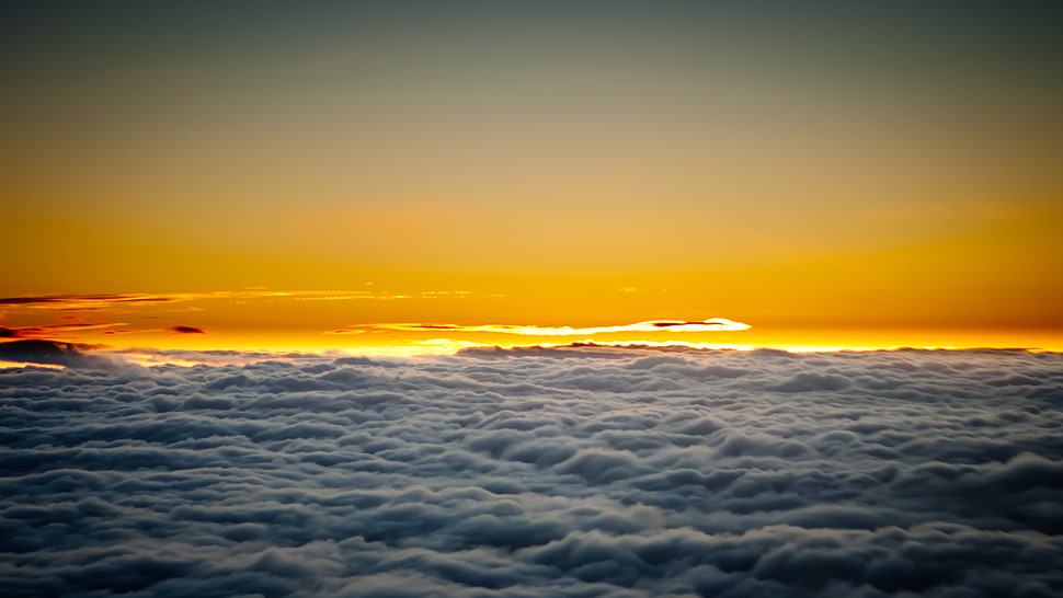cloudy sky during daytime HD wallpaper