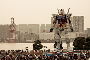 Gundam Seed structure, mech, Gundam, robot, Japan HD wallpaper