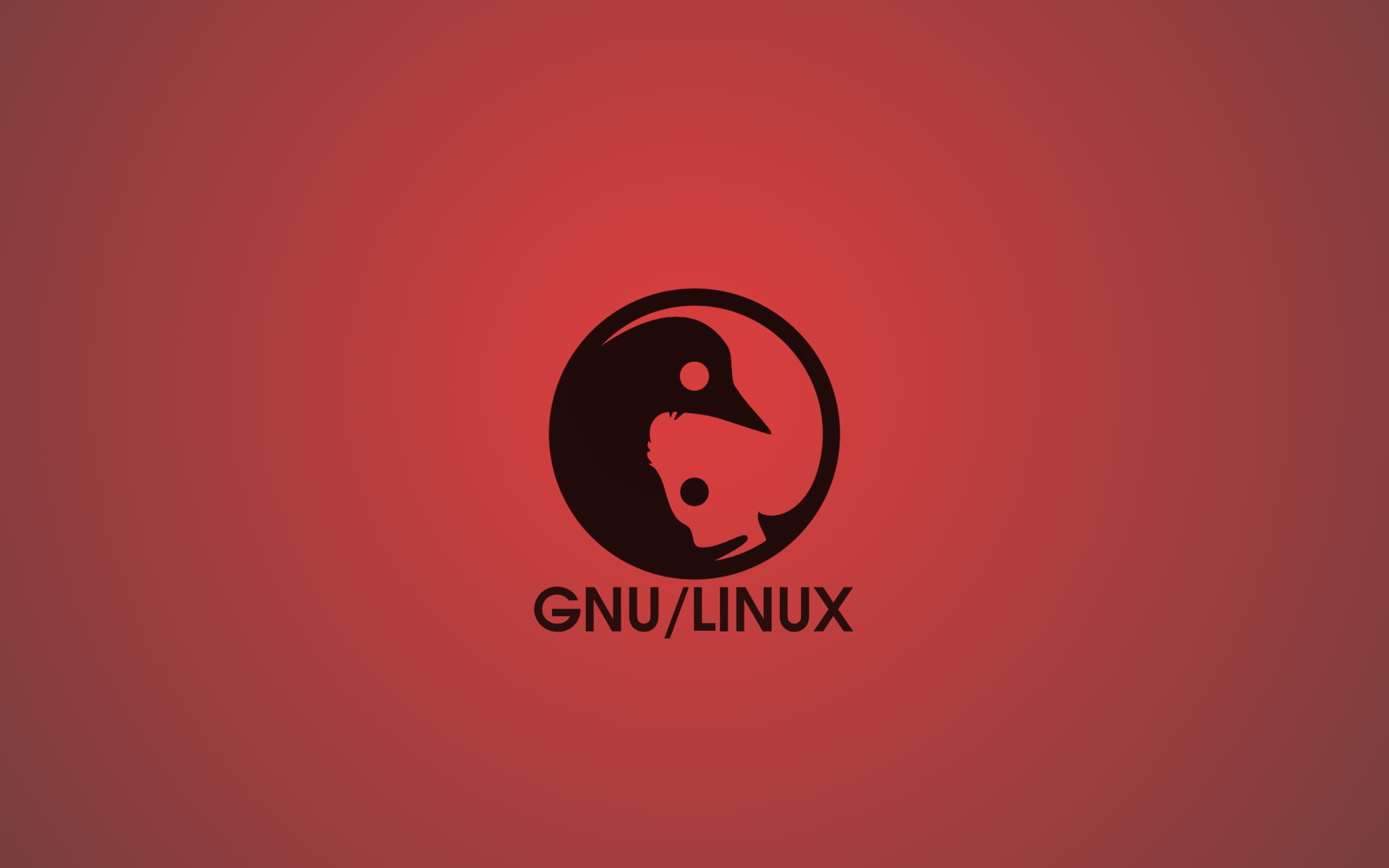 GNU Linux logo, Linux, GNU, minimalism