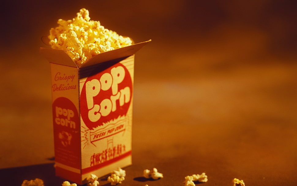 Pop Corn in box HD wallpaper