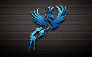 blue bird logo, phoenix