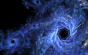 white swirl digital wallpaper, abstract, fractal, digital art, artwork HD wallpaper