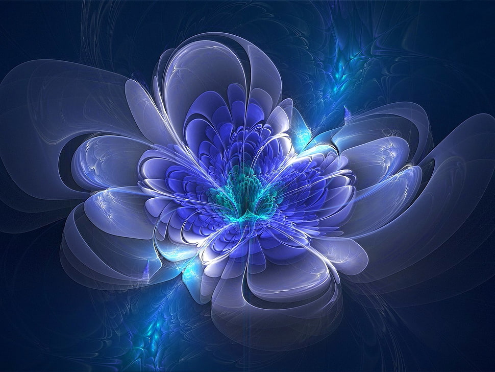 purple and gray flower optical illusion, abstract HD wallpaper