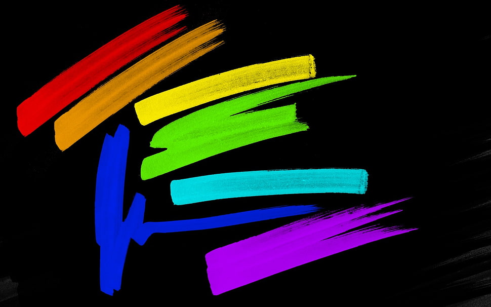 assorted color artwork HD wallpaper