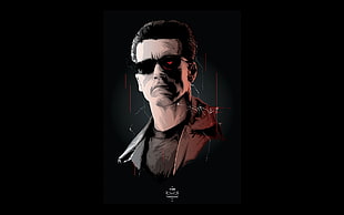 man's portrait, movies, Arnold Schwarzenegger, Terminator HD wallpaper