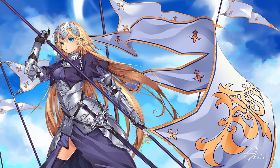 anime, Fate/Stay Night, Fate Series, Ruler (Fate/Grand Order) HD wallpaper