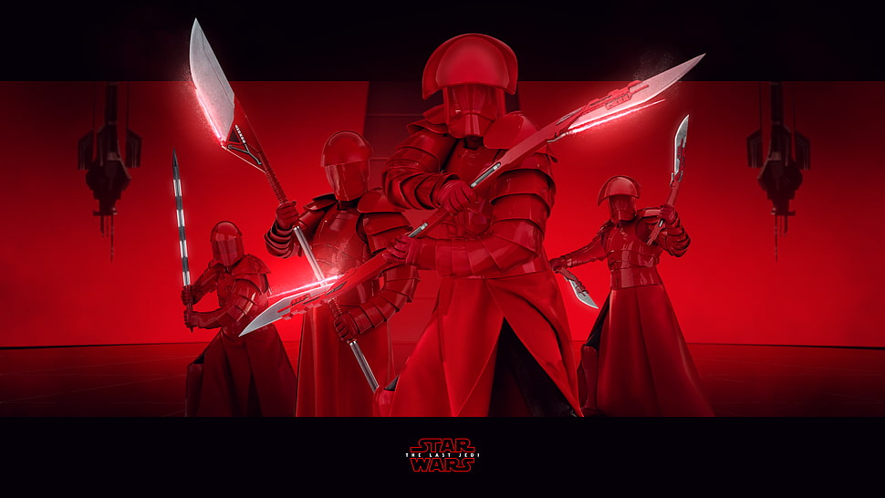 Star Wars digital wallpaper, Star Wars, Star Wars: The Last Jedi, red, The First Order HD wallpaper
