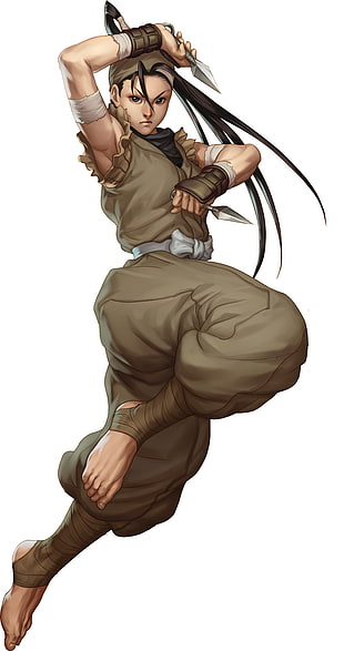 brown ninja pants illustration