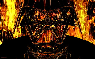 black and orange Star Wars Darth Vader digital wallpaper, Star Wars, Darth Vader