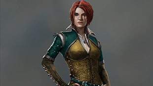 red haired female character wallpaper, Triss Merigold, The Witcher 3: Wild Hunt, video games, The Witcher