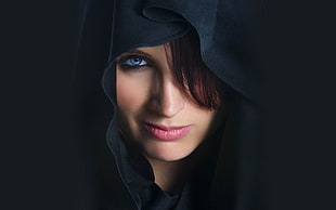 woman covering black hijab HD wallpaper