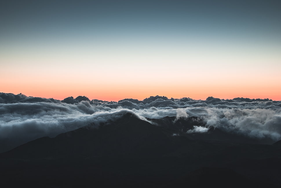 white clouds aerial photography HD wallpaper