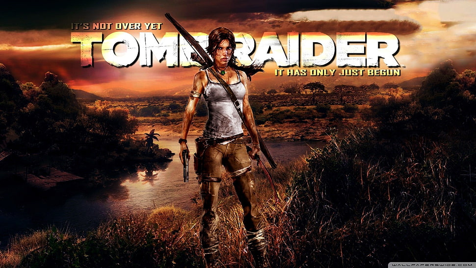 Tomb Raider game wallpaper, Lara Croft, Tomb Raider HD wallpaper