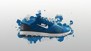 pair of blue-and-white Reebok running shoes, Nike HD wallpaper