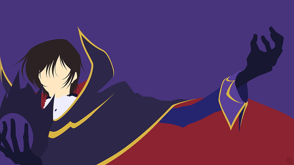 black and red Nike jersey shirt, Code Geass, minimalism HD wallpaper