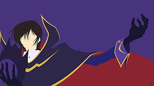 black and red Nike jersey shirt, Code Geass, minimalism