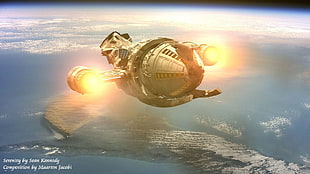 gray Serenity spacecraft, Firefly, Serenity, spaceship