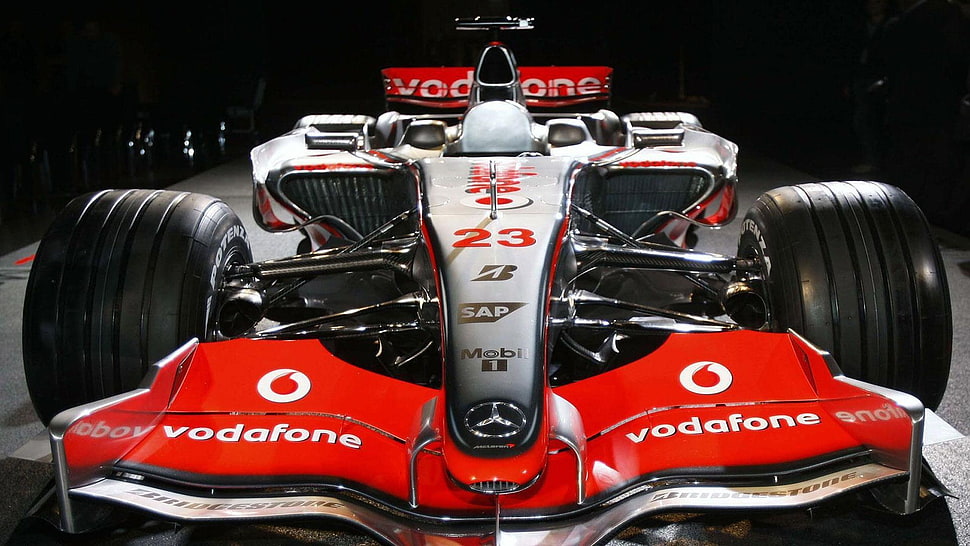 red and white F1 car, Formula 1, McLaren Formula 1 HD wallpaper