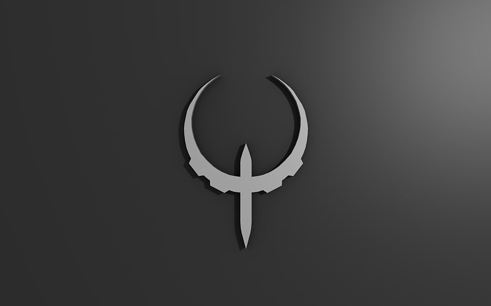 silver emblem HD wallpaper