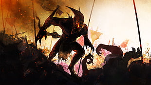 brown and black monster on war digital wallpaper, Shadow of the Beast, video games, fantasy art