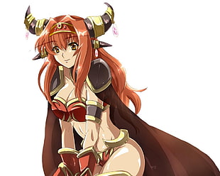 orange-haired female anime character, Alextraza,  World of Warcraft