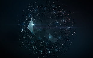 cluster of stars and geometrical shape wallpaper