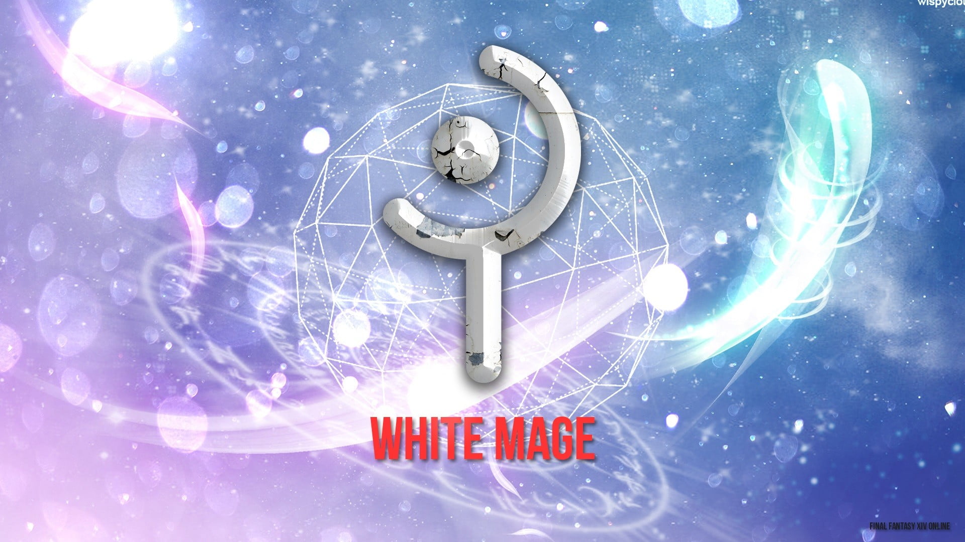 White Mage symbol, Final Fantasy XIV: A Realm Reborn, video games, Eorzea Cafe 