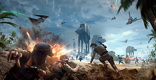 Star Wars Battlefront digital wallpaper