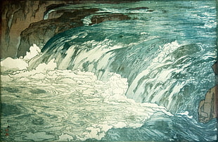 body of water, Yoshida Hiroshi, artwork, Japanese, painting