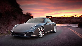 gray car, Porsche, car, supercars HD wallpaper