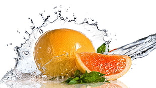 sliced orange fruit
