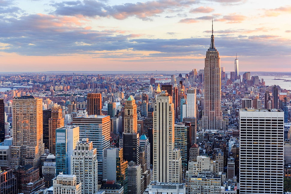 Empire State Building, New York, New York state, skyscraper, city, metropolis  HD wallpaper