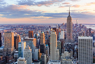 Empire State Building, New York, New York state, skyscraper, city, metropolis  HD wallpaper